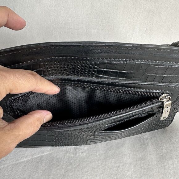 MC Marc Chantal Black Footed Shoulder Bag - Picture 9 of 13